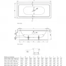 Ванна стальная Bette Free 6832-000 PLUS AR 200x100 см, с антискользящим и водоотталкивающим покрытием, белый