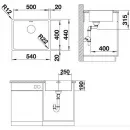Кухонная мойка Blanco Adano 500-IF InFino зеркальная полированная сталь 522965