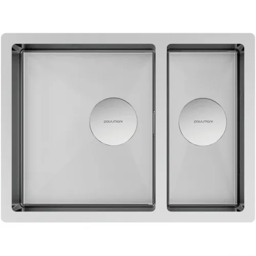 Кухонная мойка Paulmark Next PM225844-BS 58x44 см, нержавеющая сталь