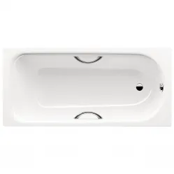 Ванна стальная Kaldewei Saniform Plus Star 333 133330003001 160x75 см, с отверстиями под ручки, антискользящим и водоотталкивающим покрытием, альпийский белый