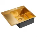 Кухонная мойка Paulmark Flank золотой матовый PM225951-BGR