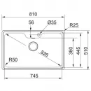 Кухонная мойка Franke Bell BCX 610-81 TL полированная сталь 101.0689.879