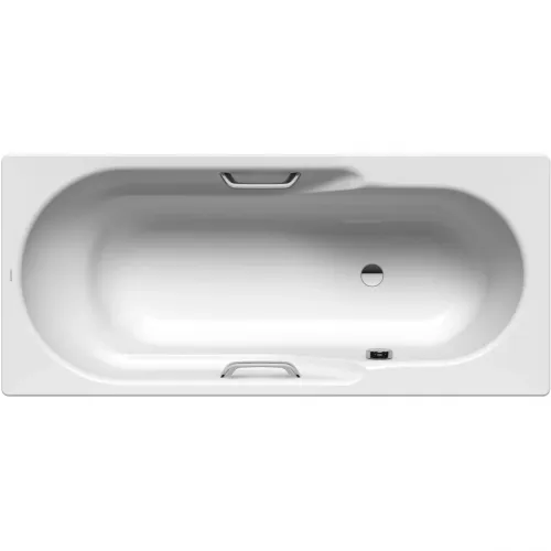 Ванна стальная Kaldewei Rondo Star 701 221630003001 170x75 см, с отверстиями под ручки, антискользящим и водоотталкивающим покрытием, альпийский белый