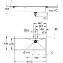 Кухонная мойка Grohe K1000 нержавеющая сталь 31582SD1