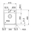 Кухонная мойка Franke Bell BCX 610-42 TL полированная сталь 101.0689.880