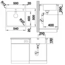 Кухонная мойка Blanco Andano 500-IF/A InFino зеркальная полированная сталь 522994