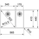 Кухонная мойка Franke Centinox CMX 160-34/17 полированная сталь 122.0294.777
