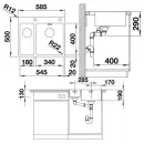 Кухонная мойка Blanco Andano 340/180-IF/A InFino зеркальная полированная сталь 522996