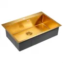 Кухонная мойка Paulmark Vast золотой матовый PM217551-BG