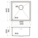 Кухонная мойка Omoikiri Taki 44-U/IF-GB графит 4997017