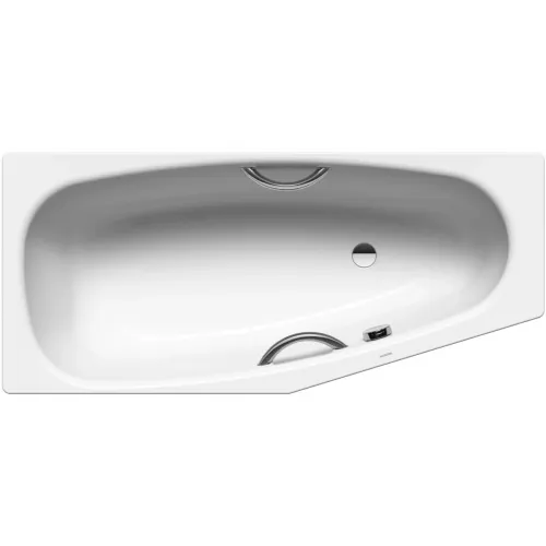 Ванна стальная Kaldewei Mini Star 831 224700010001 157x75 см R, угловая, с отверстиями под ручки, альпийский белый