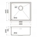Кухонная мойка Omoikiri Taki 49-U/IF-GB графит 4997018