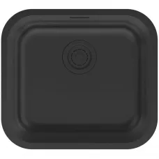 Кухонная мойка Paulmark Vello VE48-MBN 48x43 см, черный матовый
