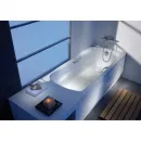 Ванна стальная Roca Swing 2201E0000 170x75 см, с отверстиями под ручки, антискользящим покрытием, белый