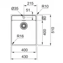 Кухонная мойка Franke Maris MRX 210-40 TL полированная сталь 127.0544.021