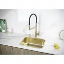 Кухонная мойка Paulmark Vello VE53-LG 53,3x43,3 см, светлое золото