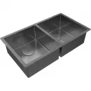 Кухонная мойка Paulmark Next PM207844-GM 78x44 см, вороненая сталь