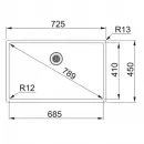 Кухонная мойка Franke Box BXX 210/110-68 полированная сталь 127.0453.658