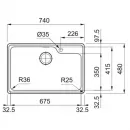 Кухонная мойка Franke Bell BCX 610-74 TL полированная сталь 101.0689.946
