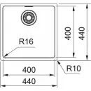 Кухонная мойка Franke Maris MRX 110-40 полированная сталь 122.0543.995