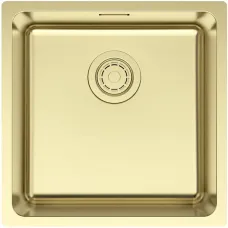 Кухонная мойка Paulmark Yuni YU44-LG 44x44 см, светлое золото