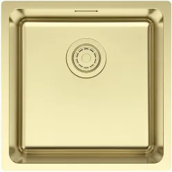 Кухонная мойка Paulmark Yuni YU44-LG 44x44 см, светлое золото