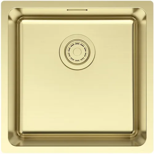 Кухонная мойка Paulmark Yuni YU44-LG 44x44 см, светлое золото