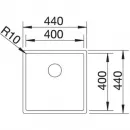 Кухонная мойка Blanco Claron 400-IF InFino нержавеющая сталь 523389