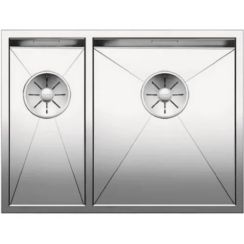 Кухонная мойка Blanco Zerox 340/180-U InFino зеркальная полированная сталь 521614