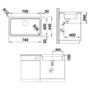 Кухонная мойка Blanco Etagon 700-IF InFino зеркальная полированная сталь 524272