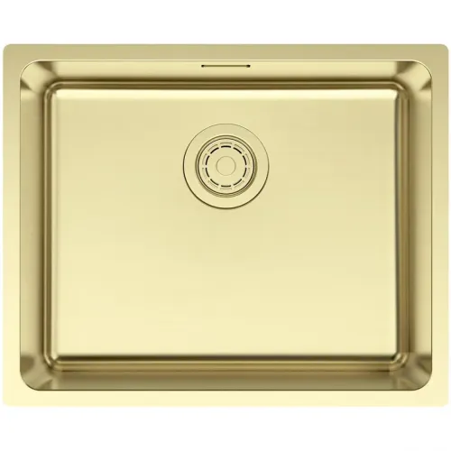 Кухонная мойка Paulmark Yuni YU54-LG 54x44 см, светлое золото