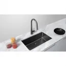Кухонная мойка Paulmark Yuni YU76-MBN 76x44 см, черный матовый