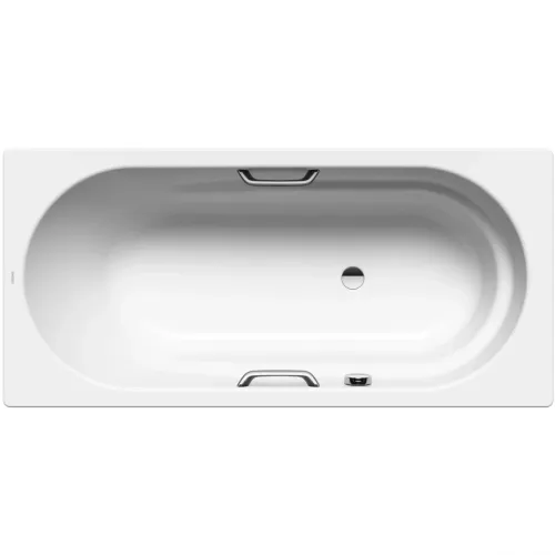 Ванна стальная Kaldewei Vaio Star 961 234130003001 170x80 см, с отверстиями под ручки, антискользящим и водоотталкивающим покрытием, альпийский белый