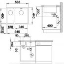 Кухонная мойка Blanco Andano 340/180-U InFino зеркальная полированная сталь 522977