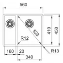 Кухонная мойка Franke Box BXX 260/160-34-16 полированная сталь 127.0369.916