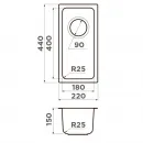 Кухонная мойка Omoikiri Tadzava 22-U/I-IN нержавеющая сталь 4993734
