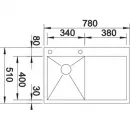 Кухонная мойка Blanco Zerox 4 S-IF/A InFino зеркальная полированная сталь 521622