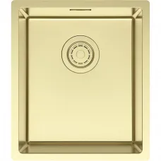 Кухонная мойка Paulmark Lassan LA38-LG 38x44 см, светлое золото