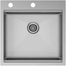 Кухонная мойка Paulmark Kroner-Pro PM705151-BS 51x51 см, нержавеющая сталь