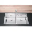 Кухонная мойка Blanco Claron 400/400-IF/A InFino нержавеющая сталь 521654