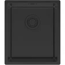 Кухонная мойка Paulmark Lassan LA38-MBN 38x44 см, черный матовый