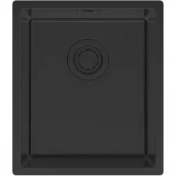 Кухонная мойка Paulmark Lassan LA38-MBN 38x44 см, черный матовый