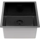 Кухонная мойка Paulmark Lassan LA38-MBN 38x44 см, черный матовый