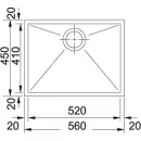 Кухонная мойка Franke Planar PPX 110-52 полированная сталь 122.0203.471