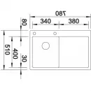 Кухонная мойка Blanco Claron 4 S-IF InFino нержавеющая сталь 521624