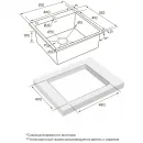 Кухонная мойка Paulmark Kroner-Edge PM775151-BS 51x51 см, нержавеющая сталь