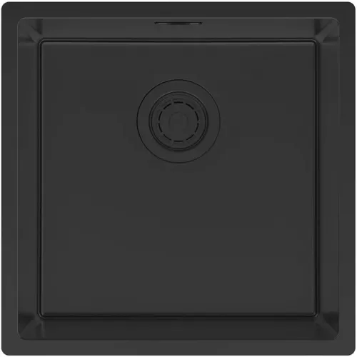 Кухонная мойка Paulmark Lassan LA44-MBN 44x44 см, черный матовый