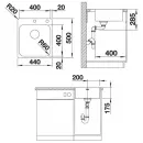 Кухонная мойка Blanco Supra 400-IF/A полированная сталь 526353