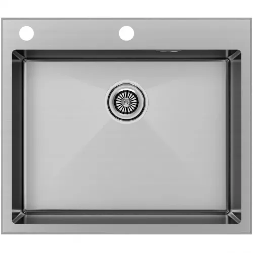 Кухонная мойка Paulmark Kroner-Edge PM775951-BS 59x51 см, нержавеющая сталь
