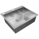 Кухонная мойка Paulmark Kroner-Edge PM775951-BS 59x51 см, нержавеющая сталь